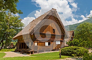 Shinsho-ji Temple in Ogimachi gassho style village, Japan