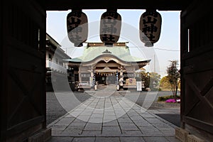 shinto shrine (tenmangu) in okayama (japan)