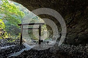 Shinto shrine torii in Miyazaki