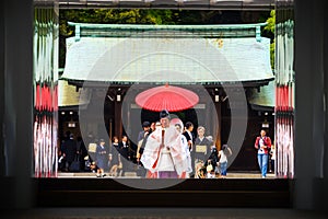 Shinto wedding at Meiji Shrine, Tokyo