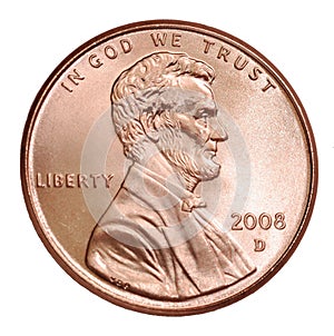 Shiny 2008 Lincoln Penny