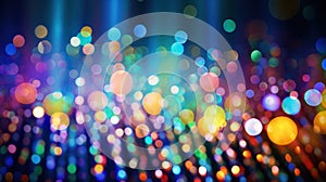 Shiny abstract background with rainbow-colored dots