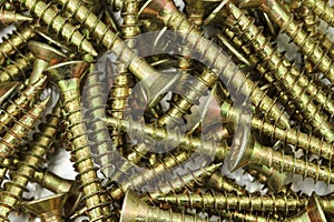 Shiny anodized construction fasteners