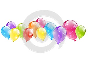 Shiny balloon border photo