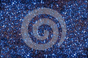 Shiny blue fabric spangles