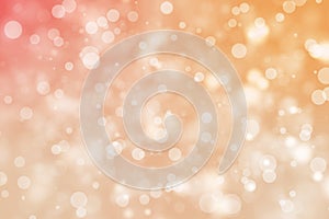 Shiny bokeh blur background. Glowing glitter circle particles holiday