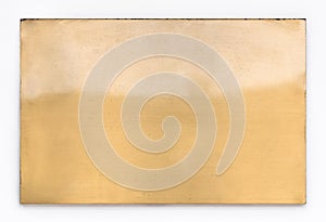 Shiny brass metal sign texture