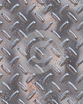 Shiny chrome diamondplate photo