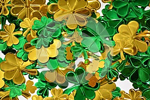 Shiny Clovers for St Patrick's Day