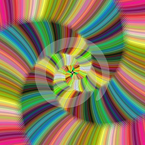 Shiny colorful spiral fractal design