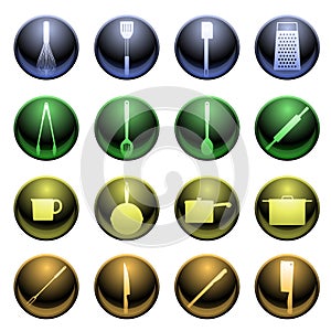 Shiny cooking icons