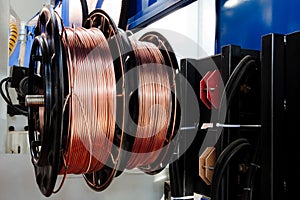 Shiny copper wire