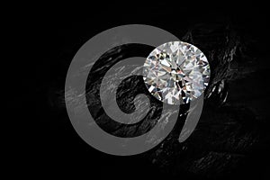 Shiny Diamond on  black background