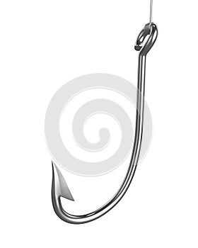 Shiny fishing hook