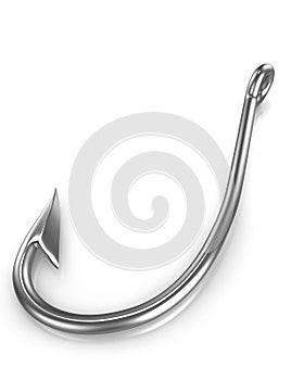 Shiny fishing hook