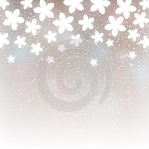 Shiny floral background