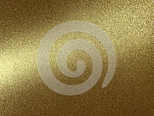 Shiny gold background with grainy texture and highlight