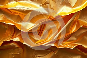 Shiny gold paper texture provides luxurious and opulent background