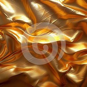 Shiny gold paper texture provides luxurious and opulent background