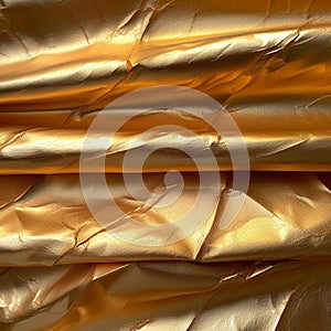 Shiny gold paper texture provides luxurious and opulent background