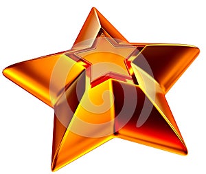Shiny gold star