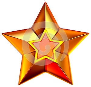 Shiny gold star