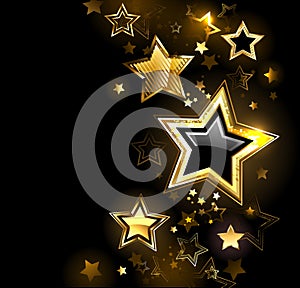Shiny gold star
