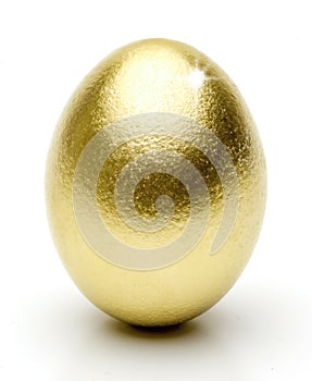 Shiny Golden Egg isolated