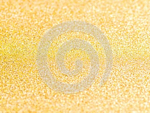 Shiny Golden Glitter Bokeh Background