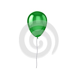 Shiny green balloon