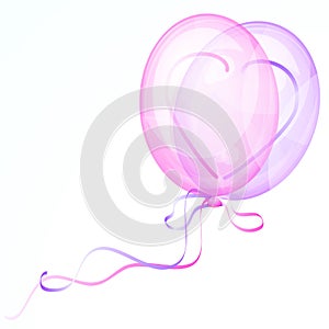 Shiny Heart Balloons