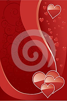 Shiny Hearts Valentine Background