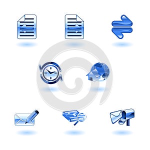 Shiny internet browser icon set