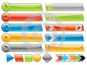 Shiny internet buttons set