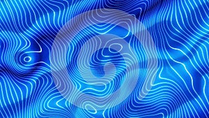 Shiny liquid line glowing. Glowing shiny line blue color wave abstract background.