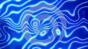 Shiny liquid line glowing. Glowing shiny line blue color wave abstract background.