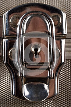 Shiny metal case lock