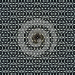Shiny metallic hexegons pattern 3d illustration background