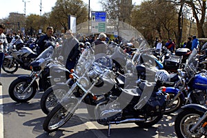 Shiny motorcycles