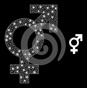 Shiny Net Sex Symbol with Lightspots