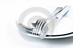 Shiny new cutlery, silverware