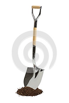 Shiny New Shovel and Dirt photo