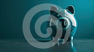 The Shiny Piggy Bank. AI generated