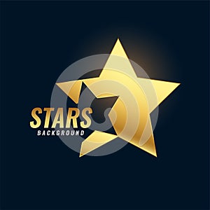 shiny and precious golden star background celebrate your success