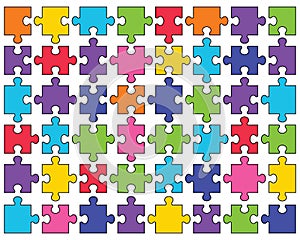 Shiny puzzle, separate parts