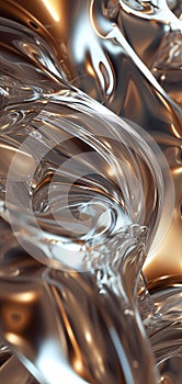 shiny quicksilver mercury metal waves background and wallpaper photo
