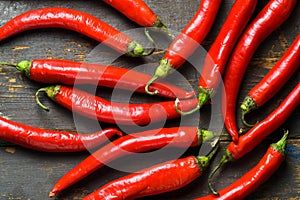 Shiny red pepper stack background