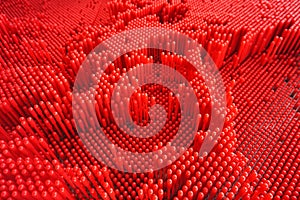 Shiny red plastic texture