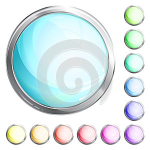 Shiny round icons