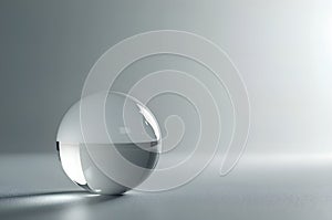 Silver Sphere on Surface